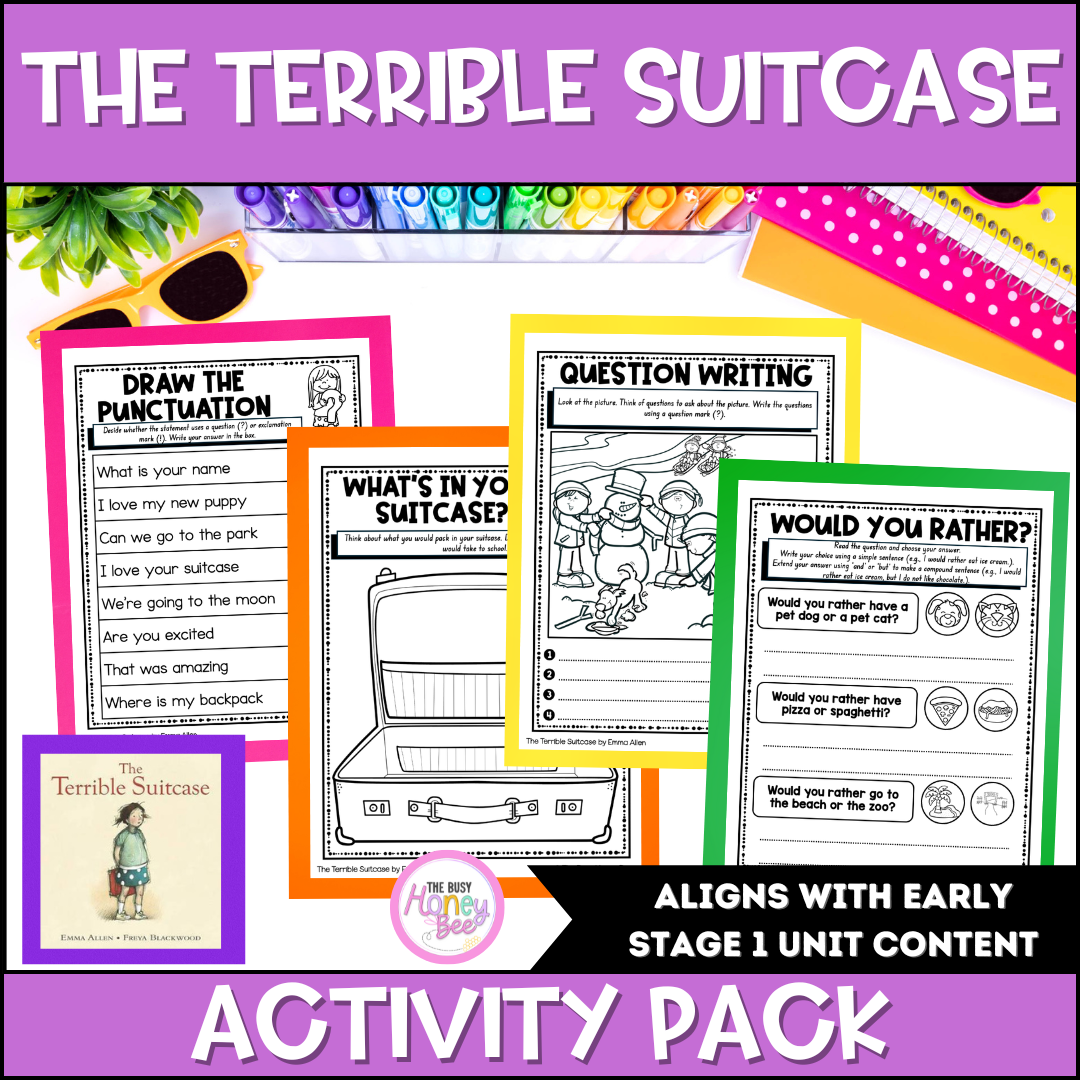 The Terrible Suitcase by Emma Allen Activity Pack