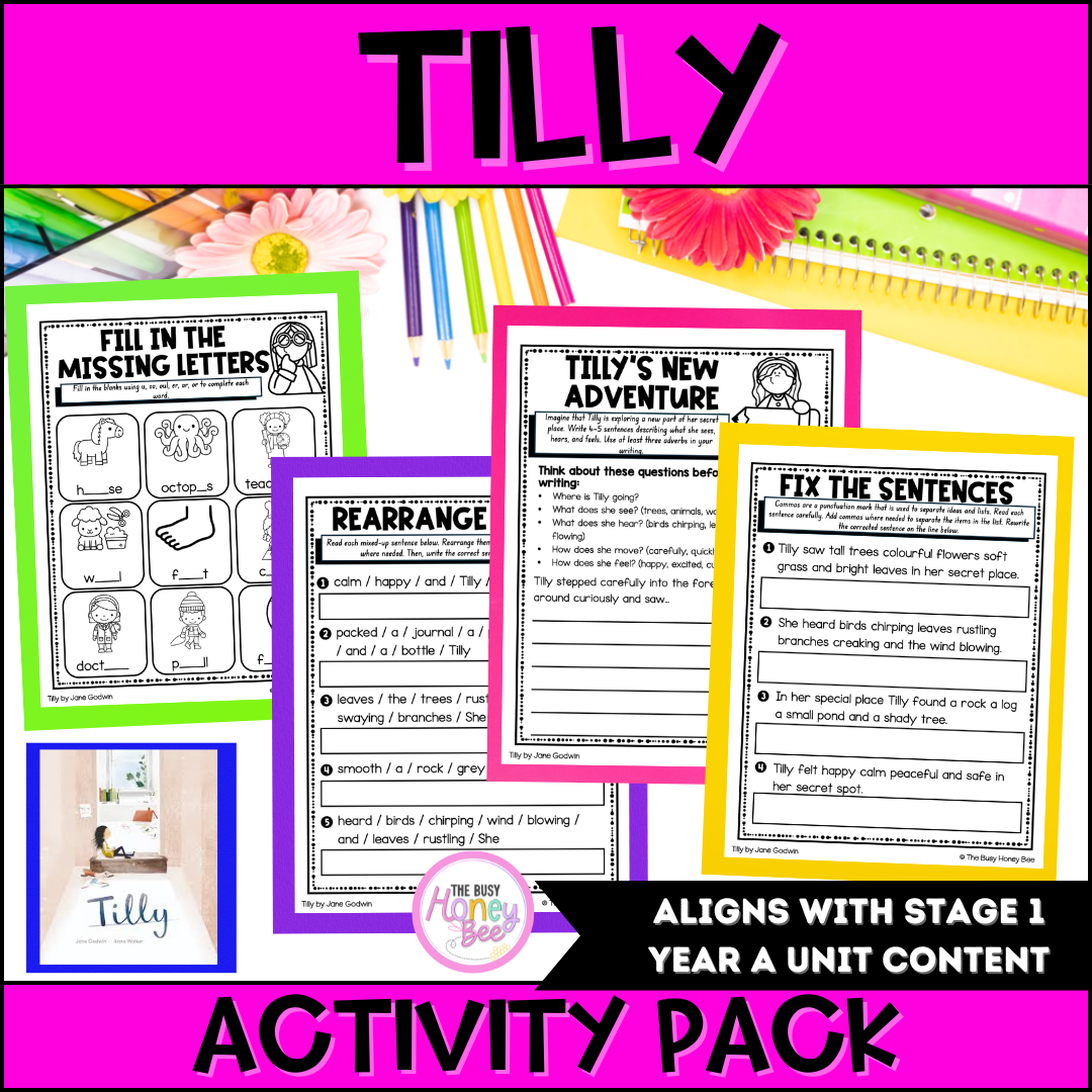 Tilly by Jane Godwin Activity Pack