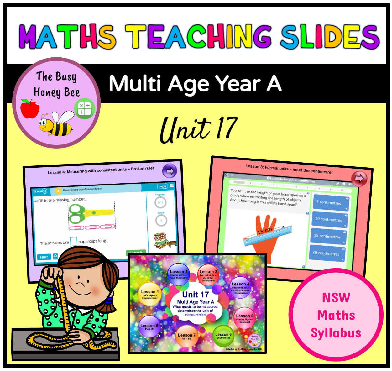 Multi Age K-2 Year A Term 4 Maths Teaching Slides Mega Bundle