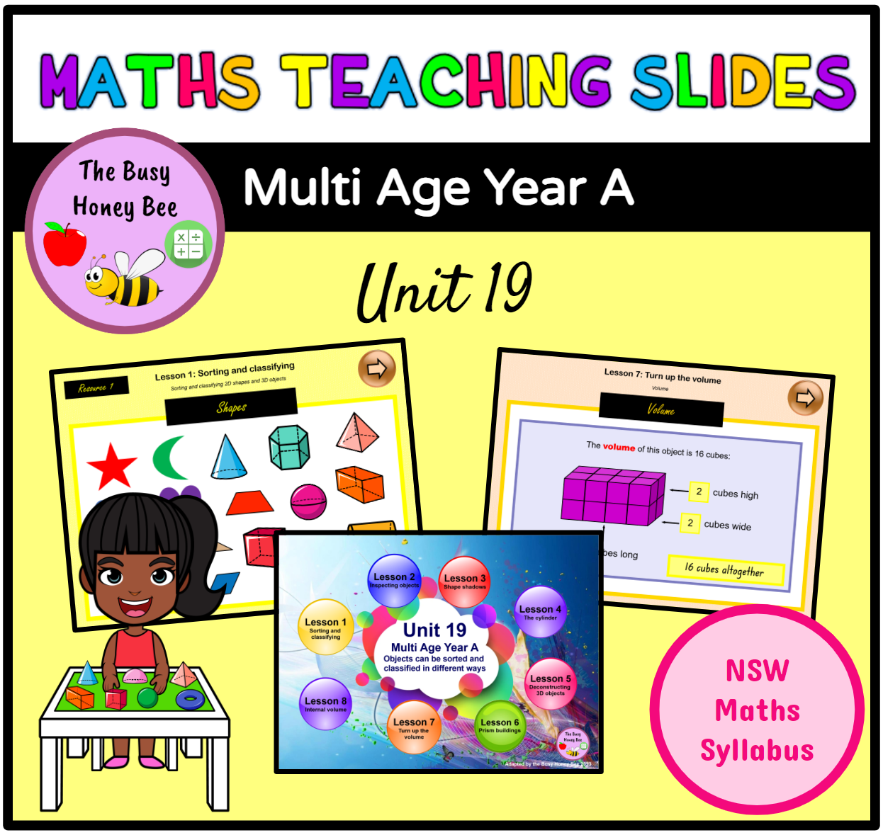 Multi Age K-2 Year A Term 4 Maths Teaching Slides Mega Bundle