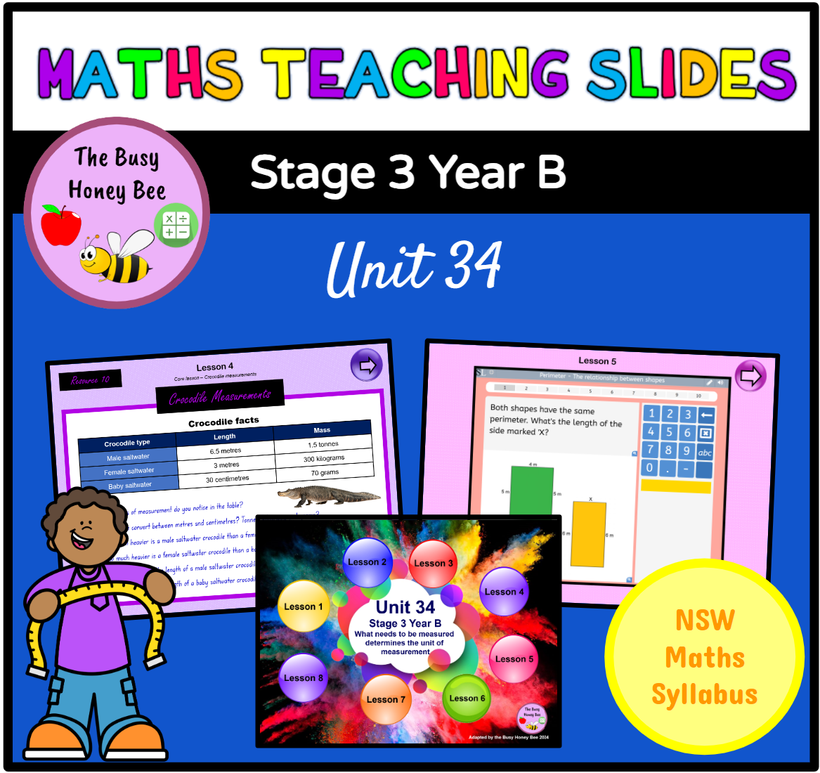 Stage 3 Year B Unit 34 Maths Teaching Slides – The Busy Honey Bee