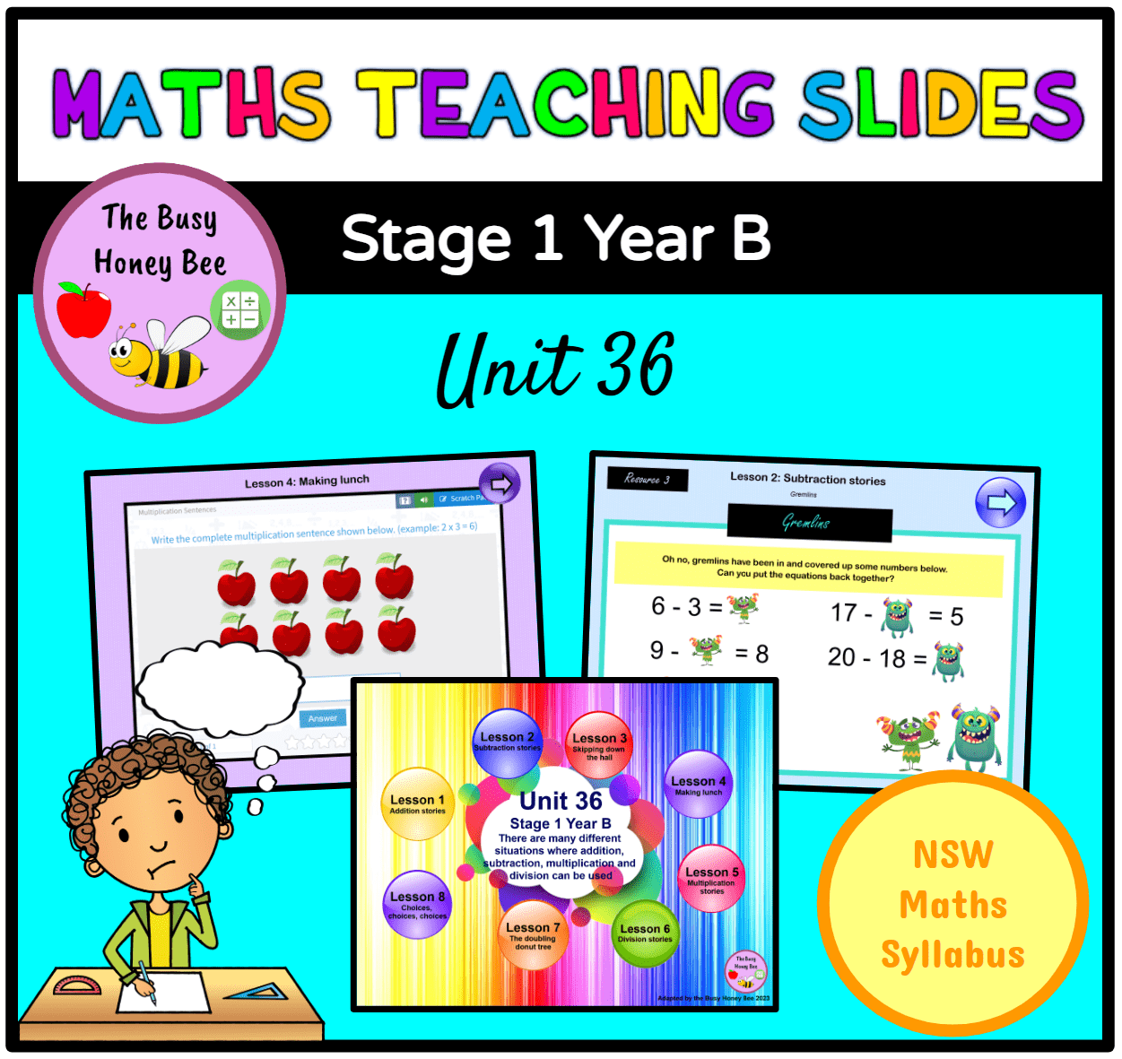 Stage 1 Year B Unit 36 Maths Teaching Slides – The Busy Honey Bee