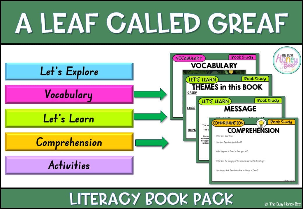 A Leaf Called Greaf - CBCA 2025 - Literacy Book Pack - Activity Pack