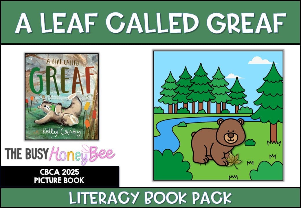 A Leaf Called Greaf - CBCA 2025 - Literacy Book Pack - Activity Pack