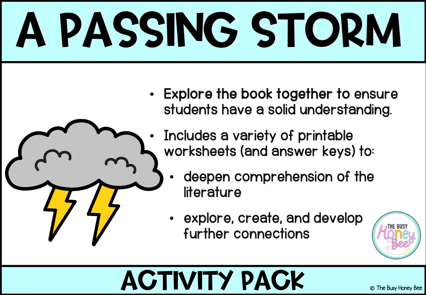A Passing Storm Activity Pack - Activity Pack