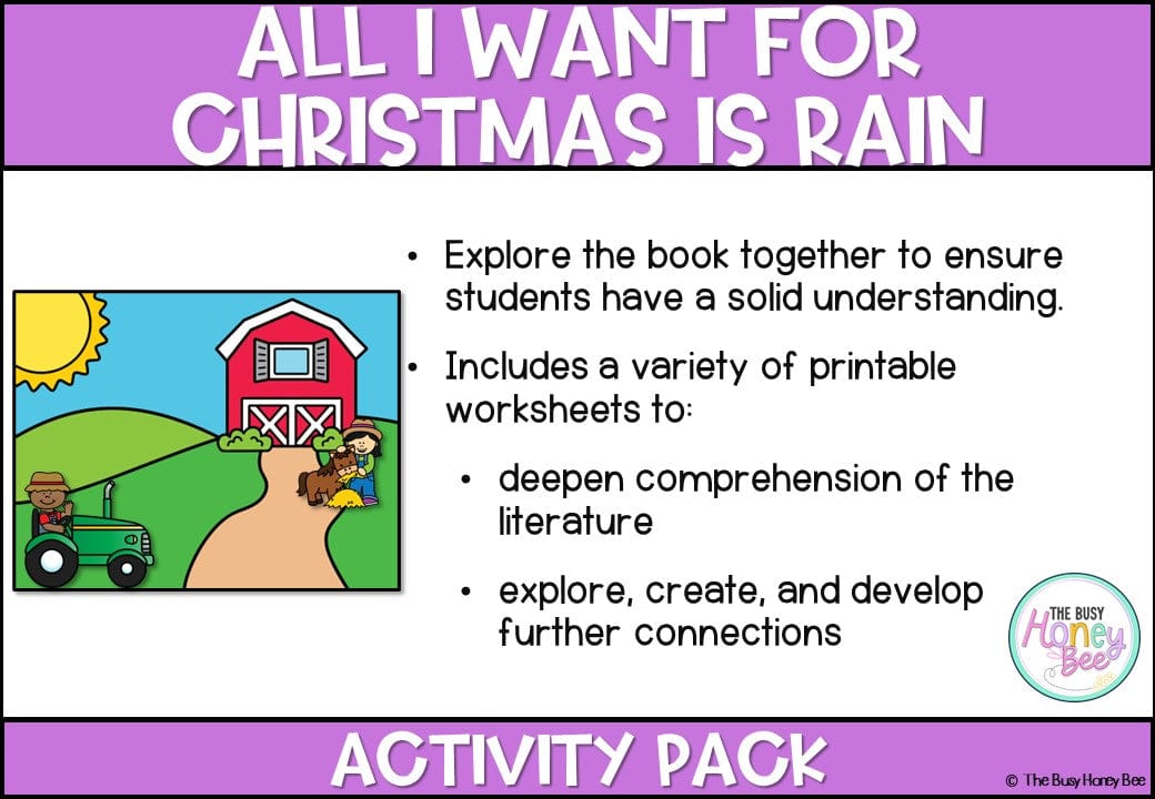 All I want for Christmas is Rain Activity Pack - Activity Pack