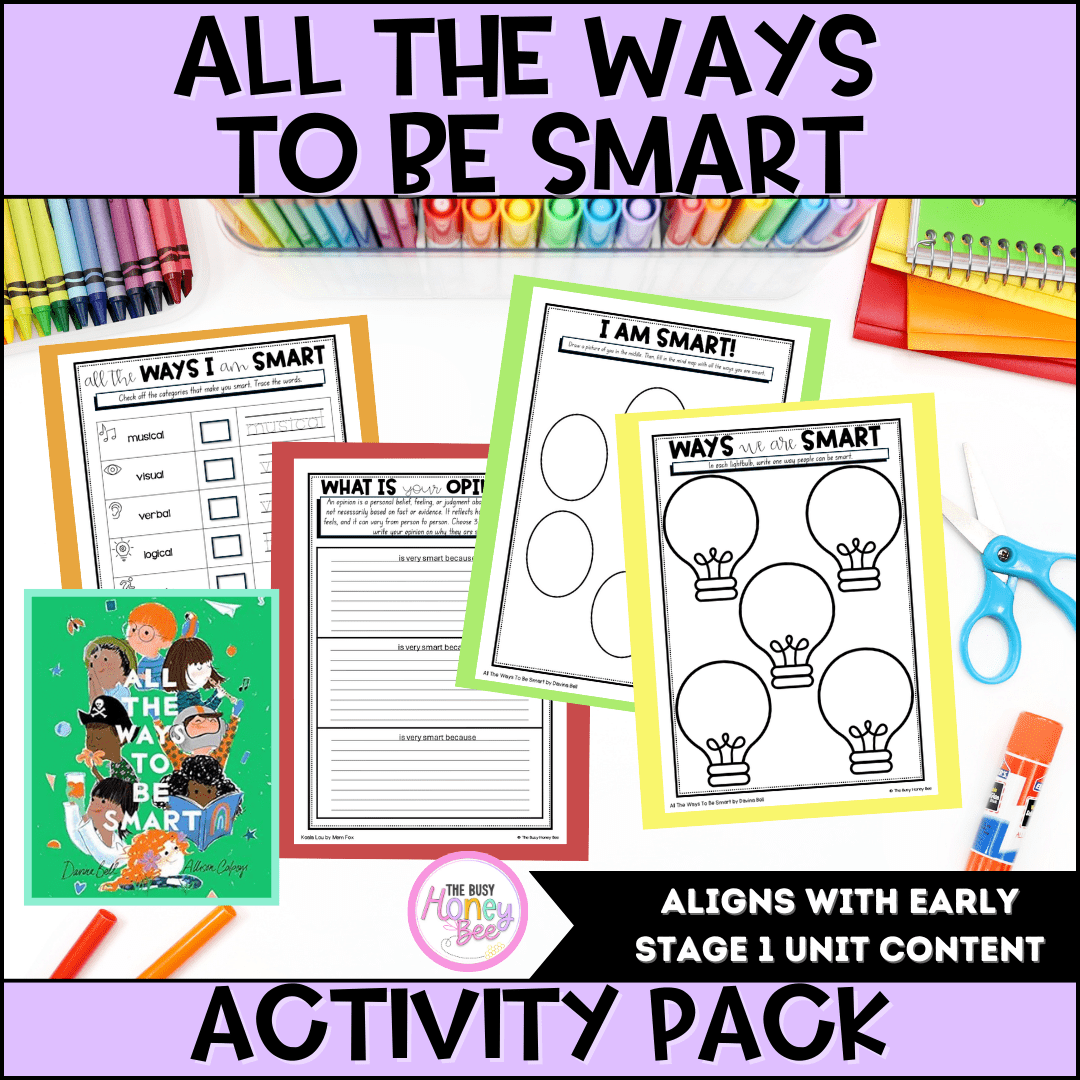 All the ways to be Smart Activity Pack – The Busy Honey Bee