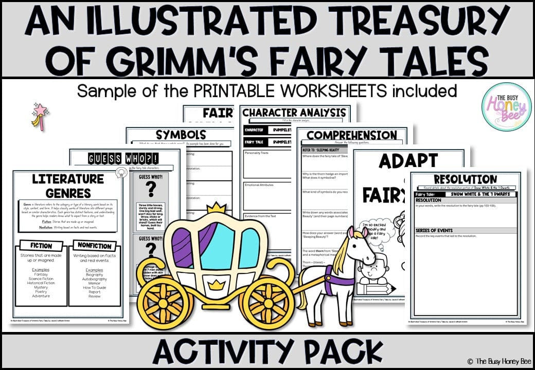 An Illustrated Treasury of Grimm's Fairy Tales Activity Pack - Activity Pack