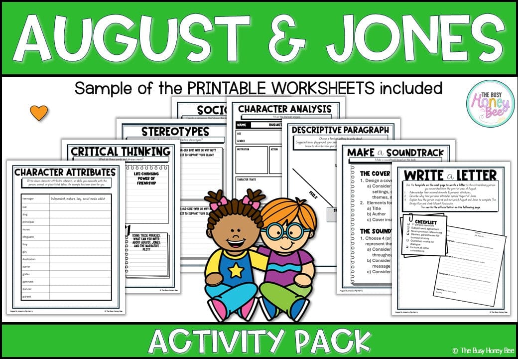 August and Jones Unit 5 Activity Pack -
