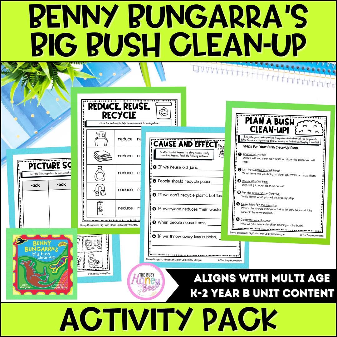 Benny Bungarra’s Big Bush Clean-Up Activity Pack - Activity Pack