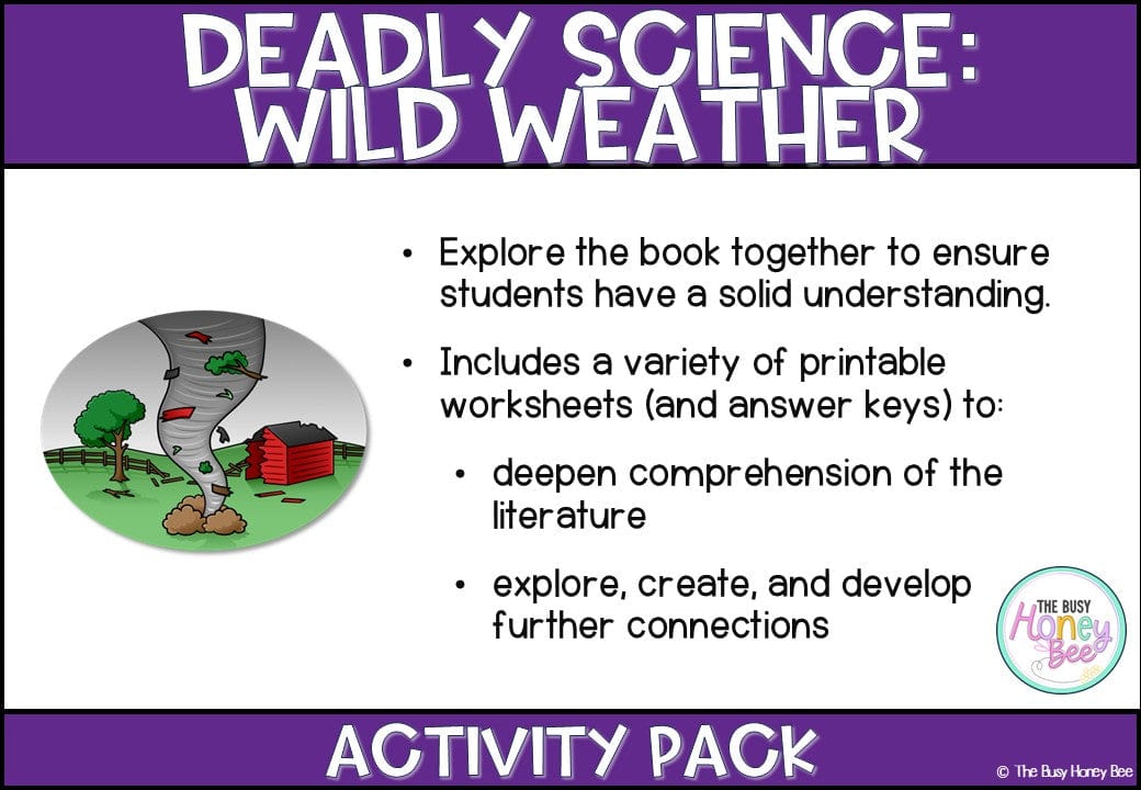 Deadly Science – Wild Weather: Book 2 edited by Corey Tutt Activity Pack -