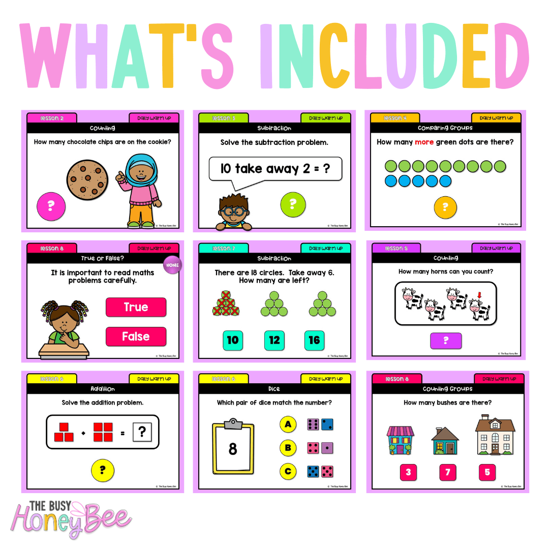 Early Stage 1 Australian | NSW Math Daily Review | Warm-Up Term 2 Mega Bundle - Warm Up | Revision