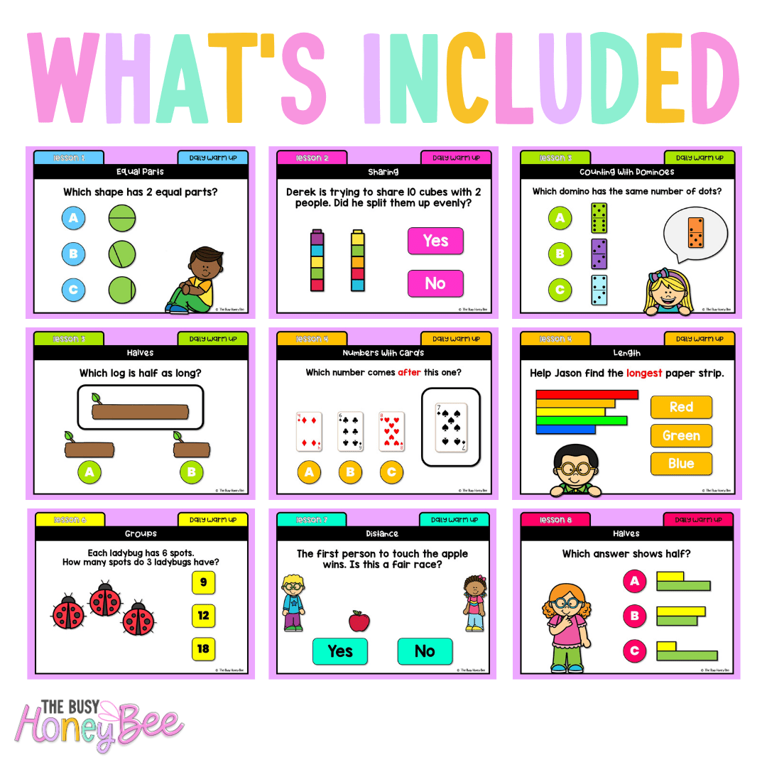 Early Stage 1 Australian | NSW Math Daily Review | Warm-Up Unit 15 - Warm Up | Revision
