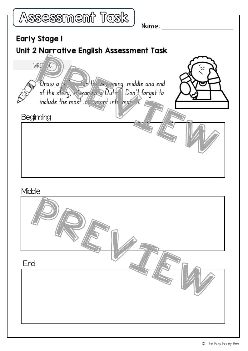 Early Stage 1 English Assessment Unit 2 Narrative - Assessment