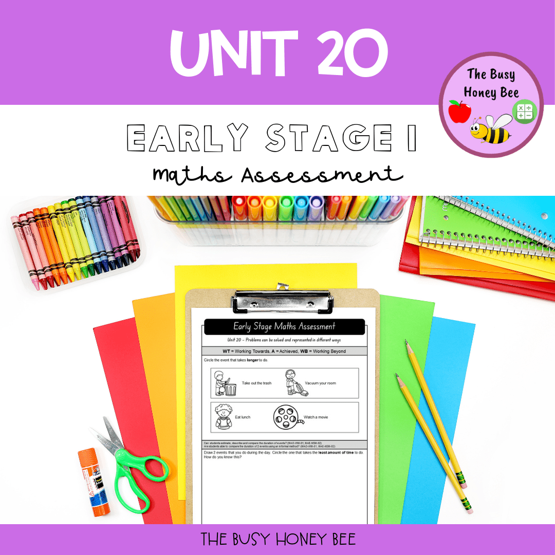 Early Stage 1 Maths Assessment Task 20 - Assessment