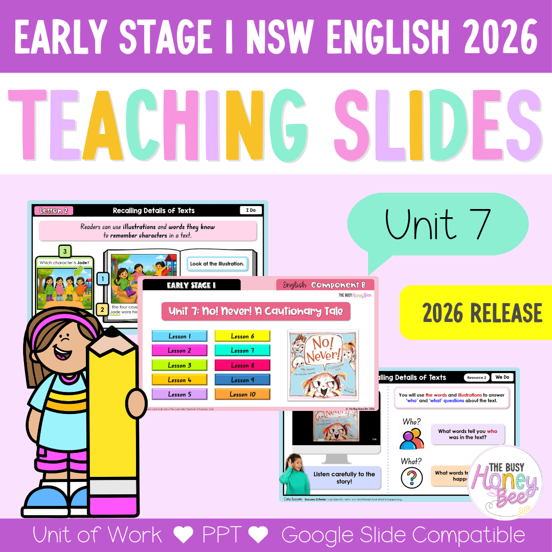 Early Stage 1 NSW English Teaching Slides UNIT 7 No! Never! A Cautiona ...
