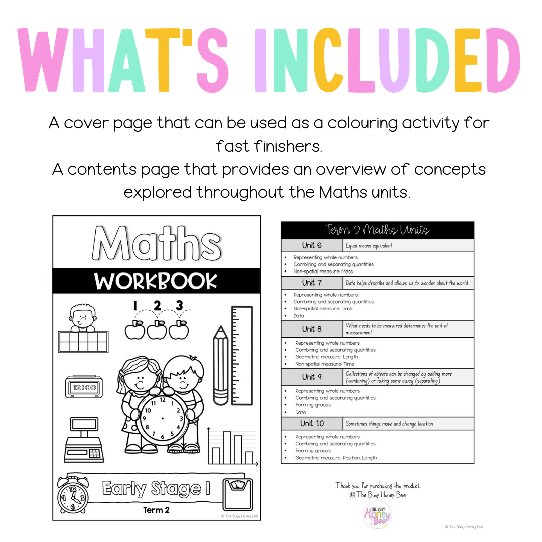 Early Stage 1 NSW Maths Workbook Term 2 -