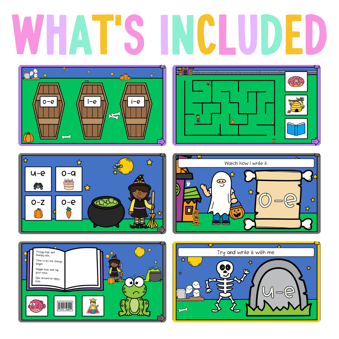 Early Stage 1 Reading Pod 13 - a-e, i-e, u-e, e-e, o-e - Teaching Bundle