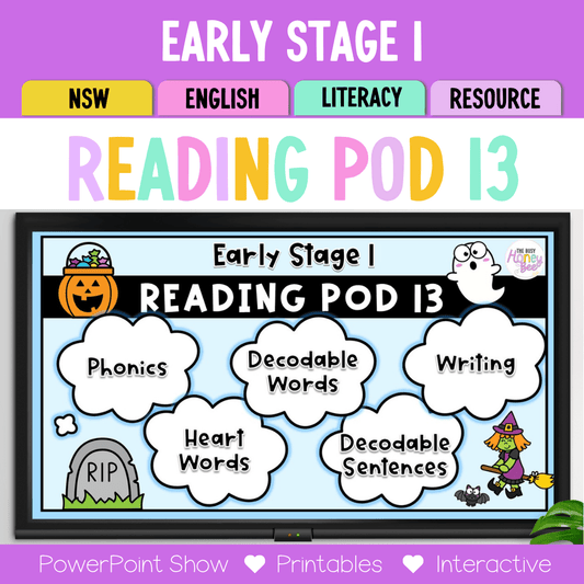 Early Stage 1 Reading Pod 13 - a-e, i-e, u-e, e-e, o-e - Teaching Bundle