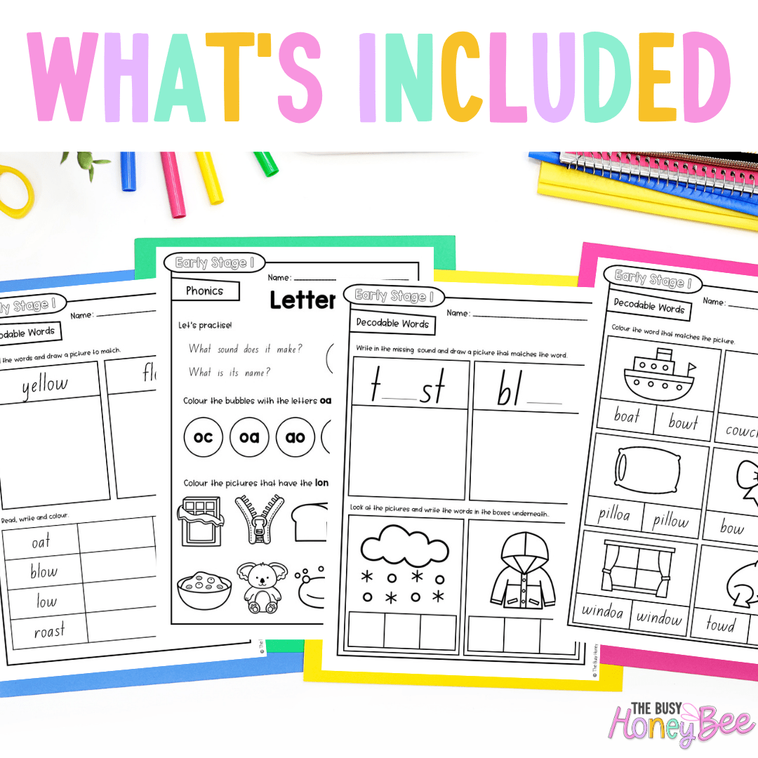 Early Stage 1 Reading Pod 16 - oa, ow - Teaching Bundle