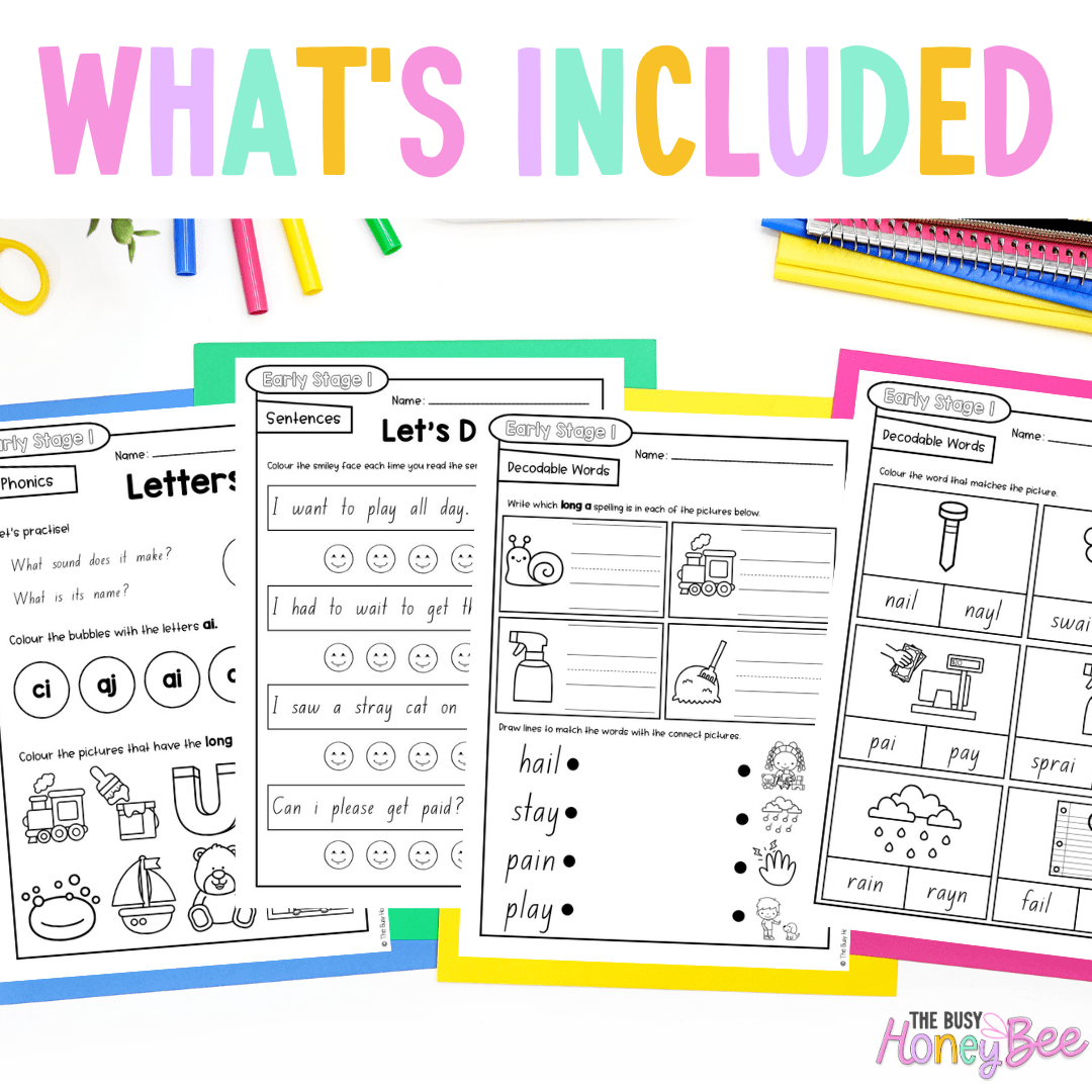 Early Stage 1 Reading Pod 17 - ai, ay - Teaching Bundle