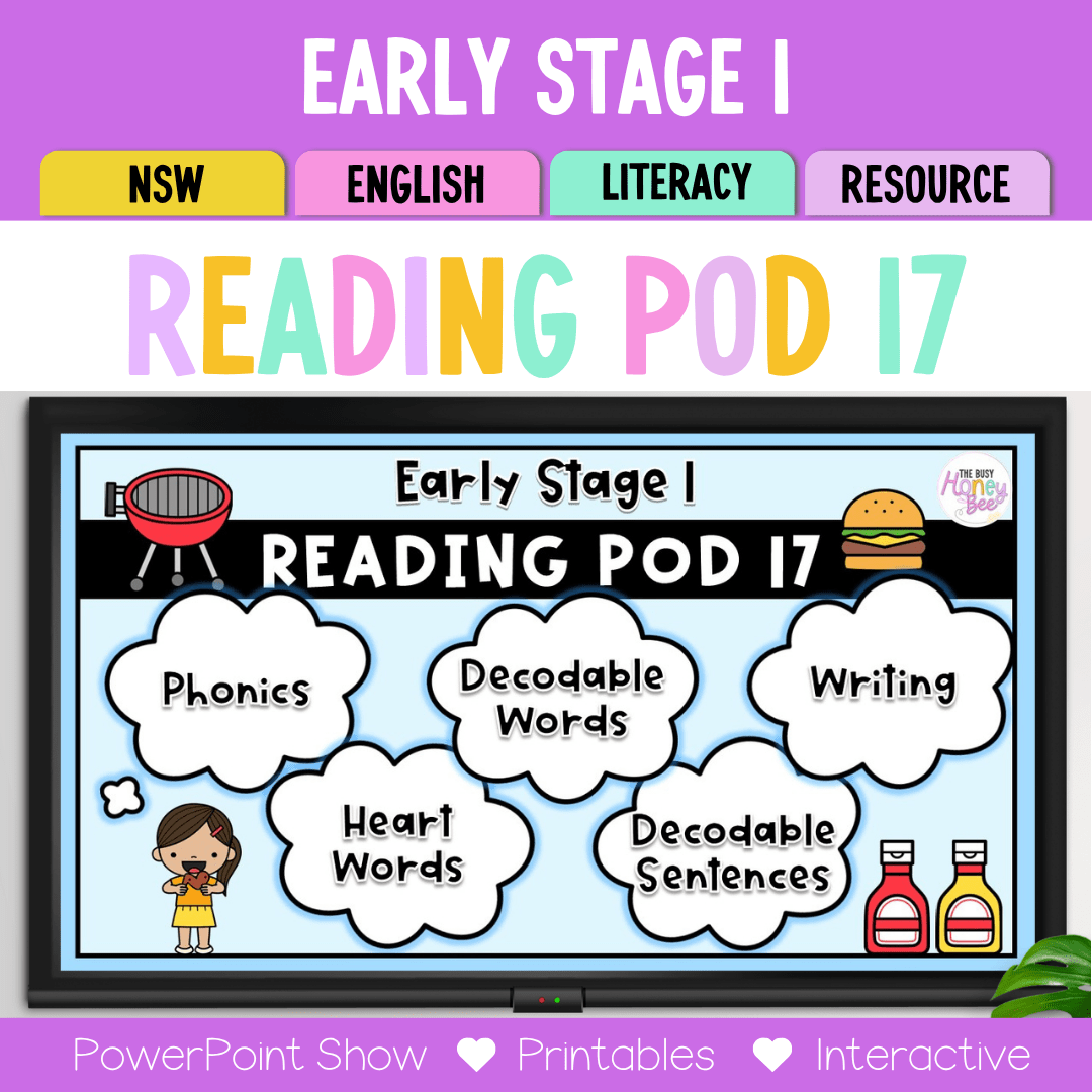 Early Stage 1 Reading Pod 17 - ai, ay - Teaching Bundle