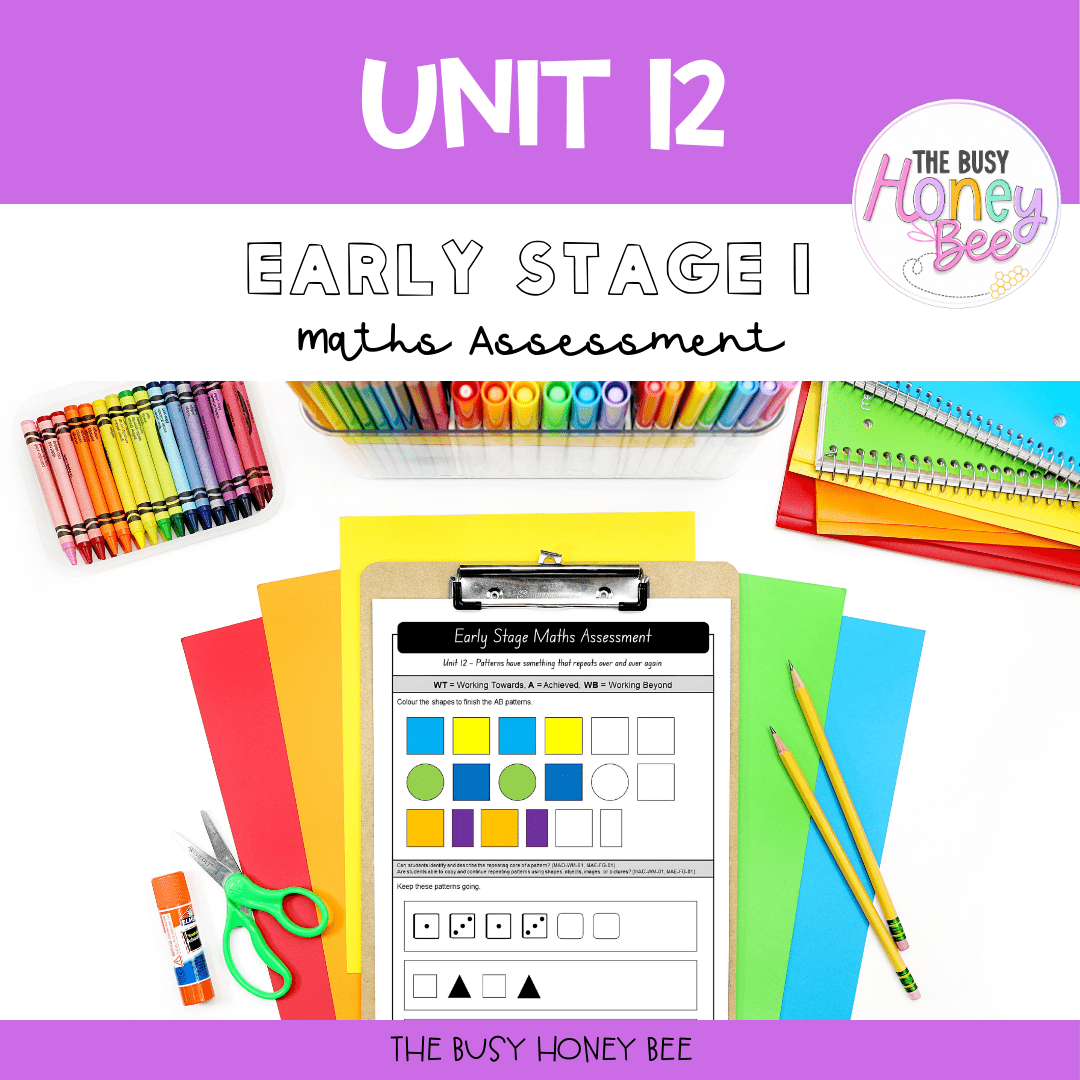 Early Stage 1 Term 3 Maths Assessment Bundle - Assessment