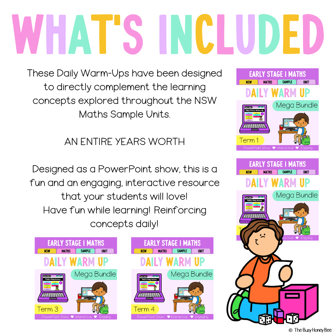 Early Stage 1 Ultimate Australian | NSW Math Daily Review | Warm-Up Mega Bundle - Warm Up | Revision