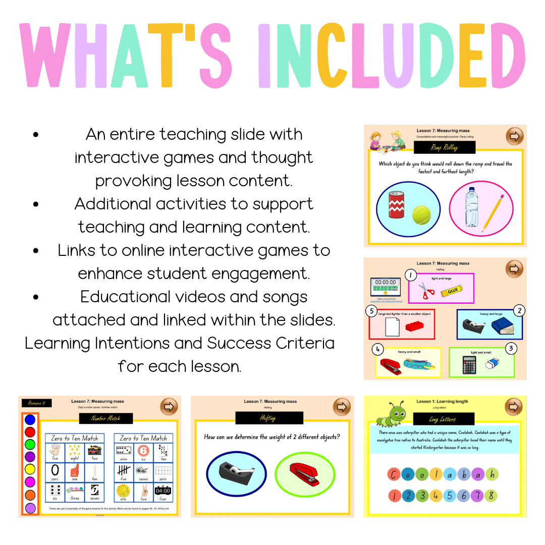 Early Stage 1 Unit 17 NSW Maths Teaching Slides - Teaching Slides