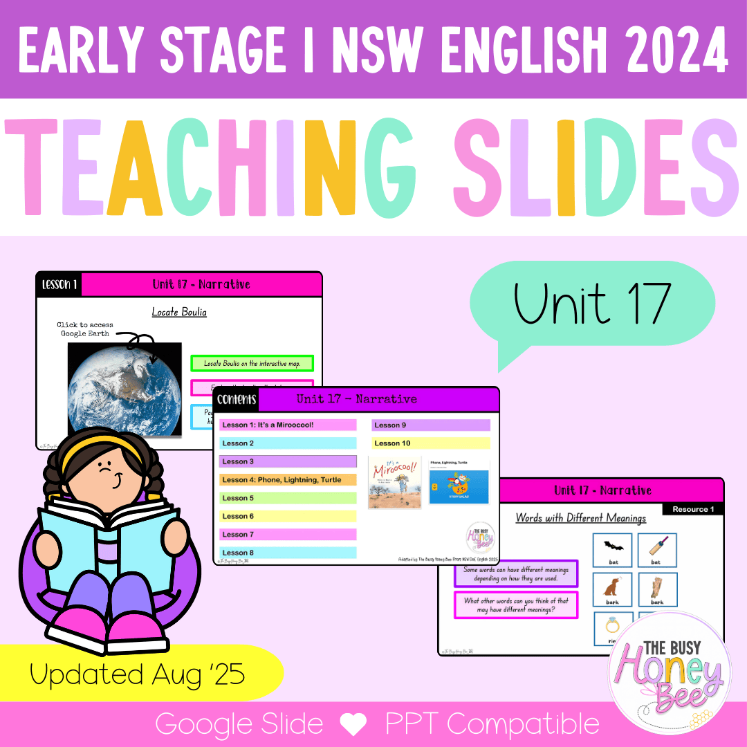 Early Stage 1 Unit 17 NSW Narrative English Teaching Slides 2024 – The ...