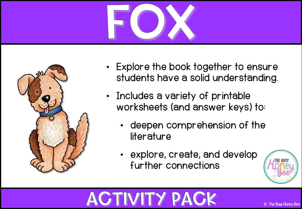 Fox Activity Pack - Activity Pack