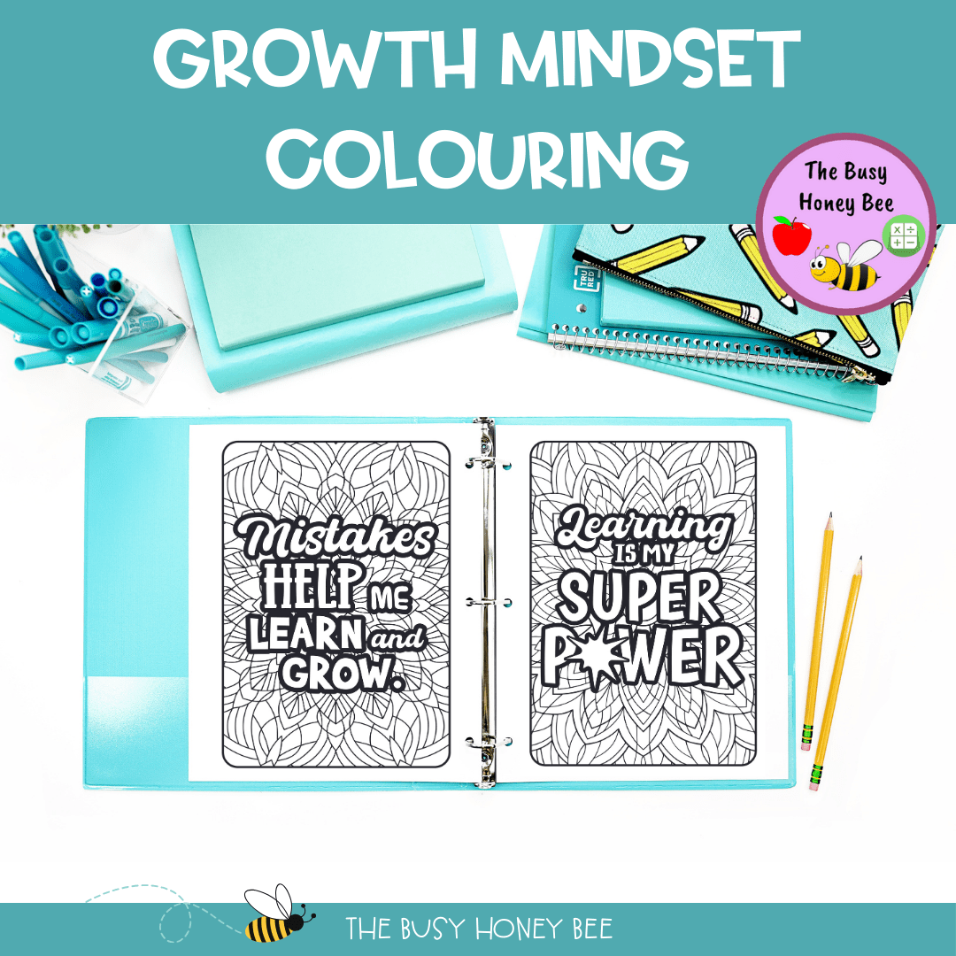 Growth Mindset Mindfulness Colouring Set - Activity Pack