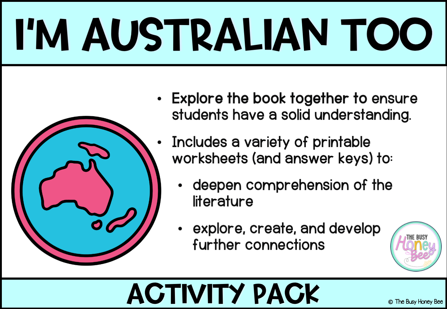 I’m Australian Too Activity Pack - Activity Pack