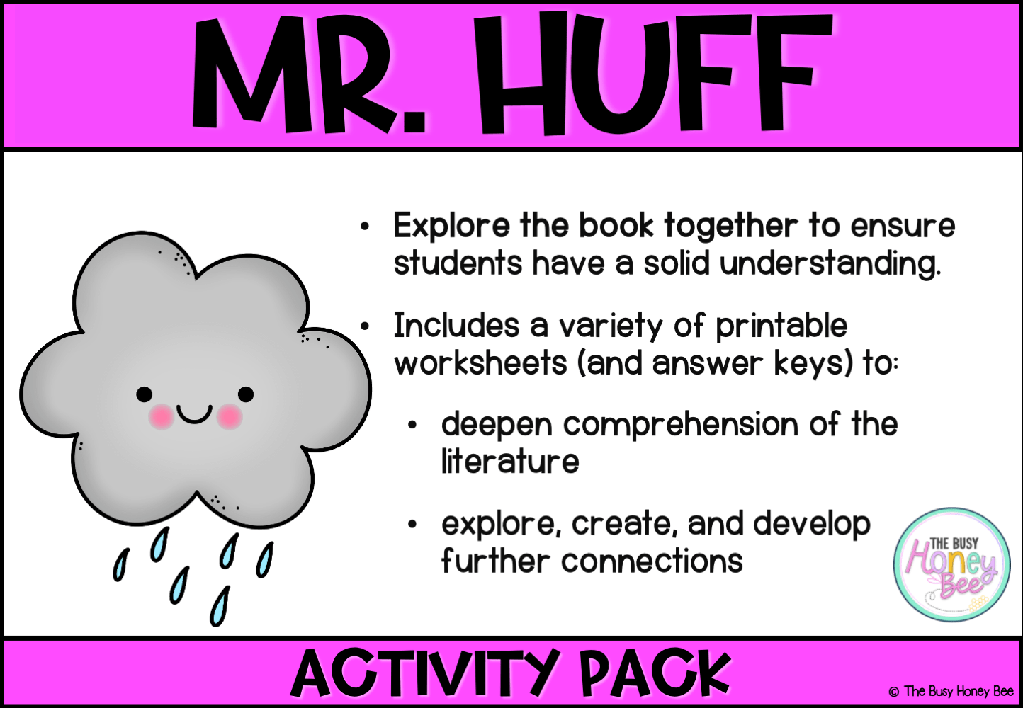 Mr Huff Activity Pack -