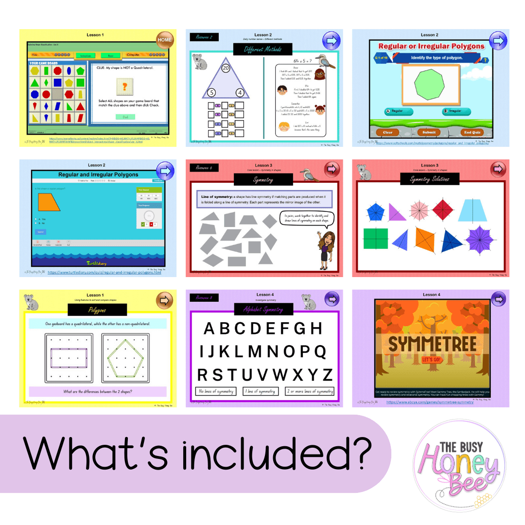 Multi Age 3-6 Year A Unit 12 NSW Maths Teaching Slides - Zip Folder: Smart Notebook, PowerPoint, Google Slide Compatible