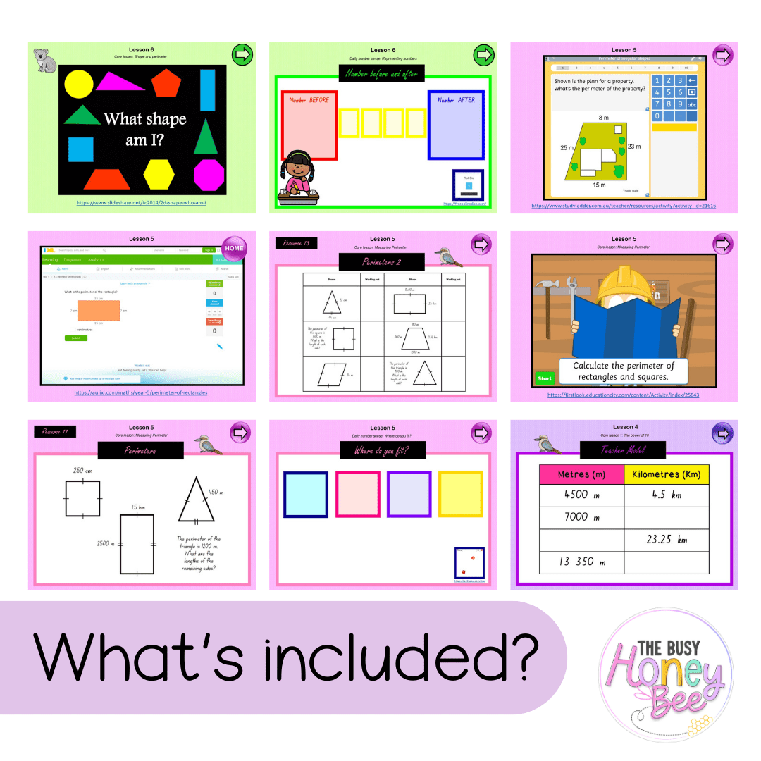 Multi Age 3-6 Year A Unit 3 NSW Maths Teaching Slides - Zip Folder: Smart Notebook, PowerPoint, Google Slide Compatible