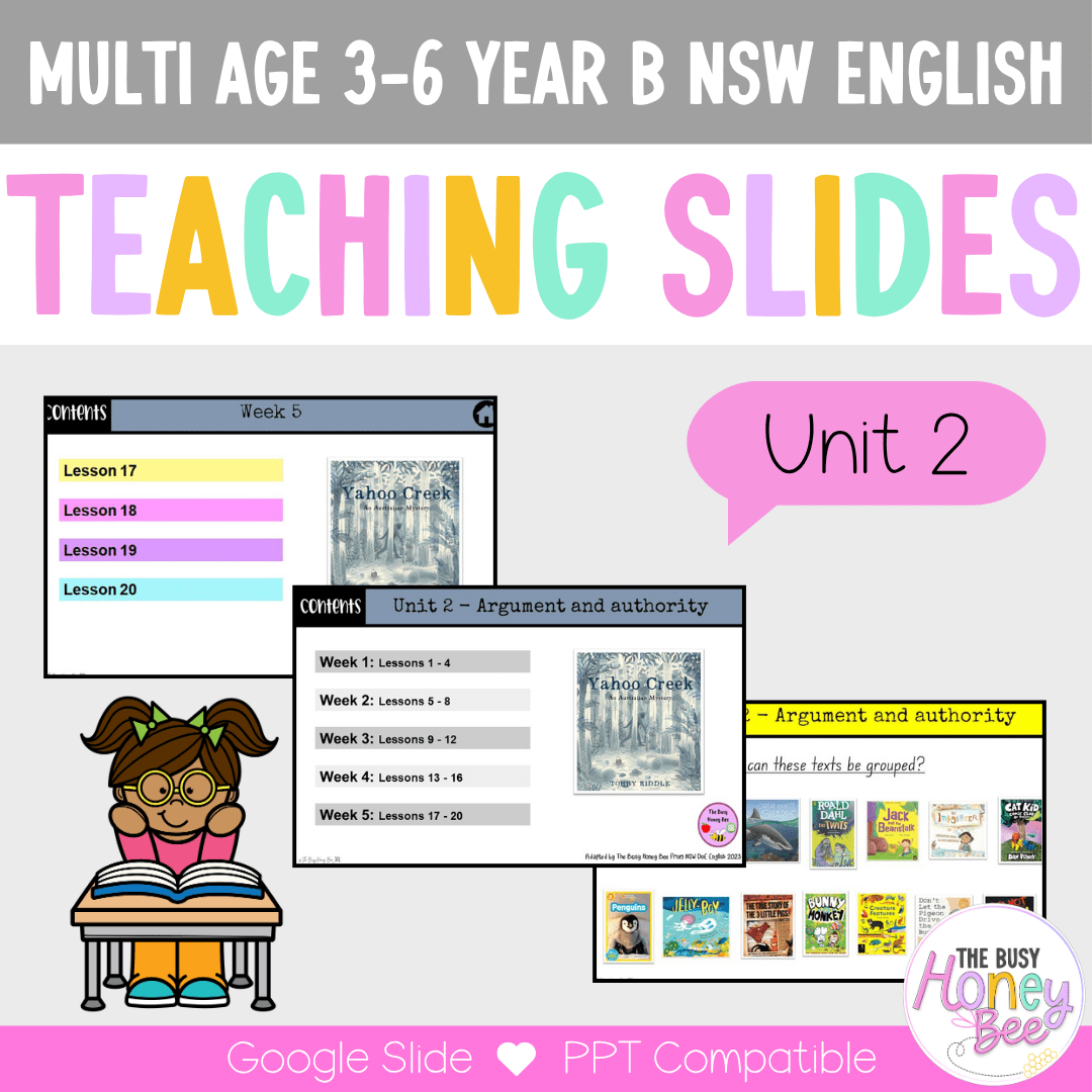 Multi Age 3-6 Year B Term 1 English Teaching Slides Mega Bundle - Teaching Slides