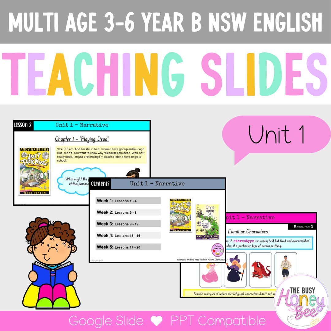 Multi Age 3-6 Year B Term 1 English Teaching Slides Mega Bundle - Teaching Slides