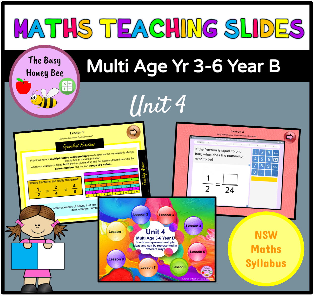Multi Age 3-6 Year B Term 1 Maths Teaching Slides Mega Bundle - Teaching Slides