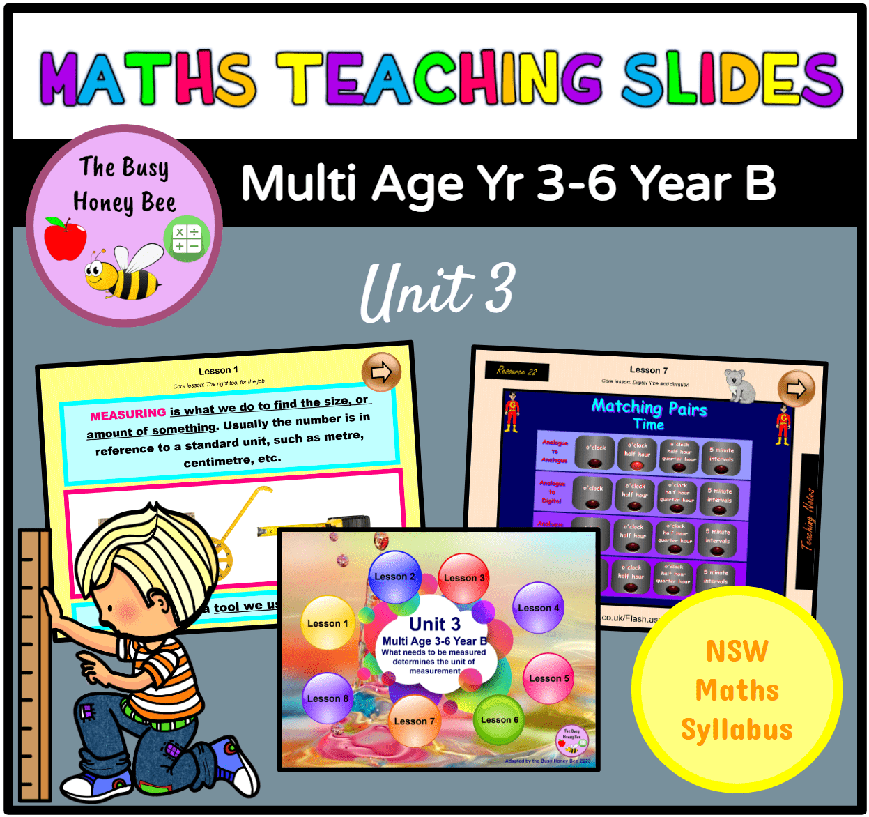 Multi Age 3-6 Year B Term 1 Maths Teaching Slides Mega Bundle - Teaching Slides