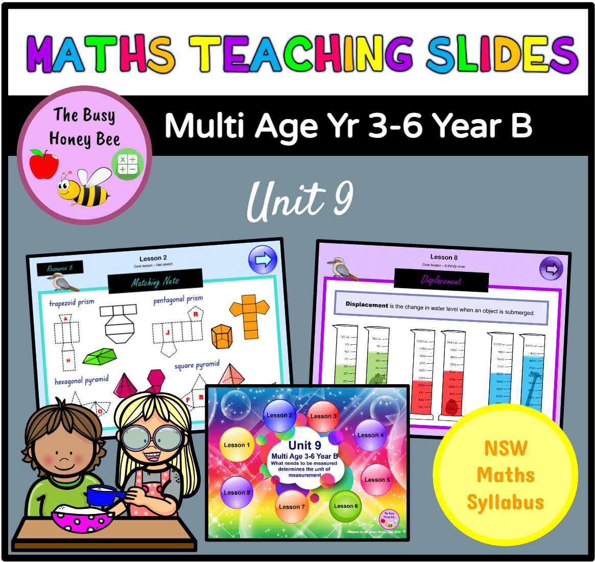 Multi Age 3-6 Year B Term 2 Maths Teaching Slides Mega Bundle - Teaching Slides