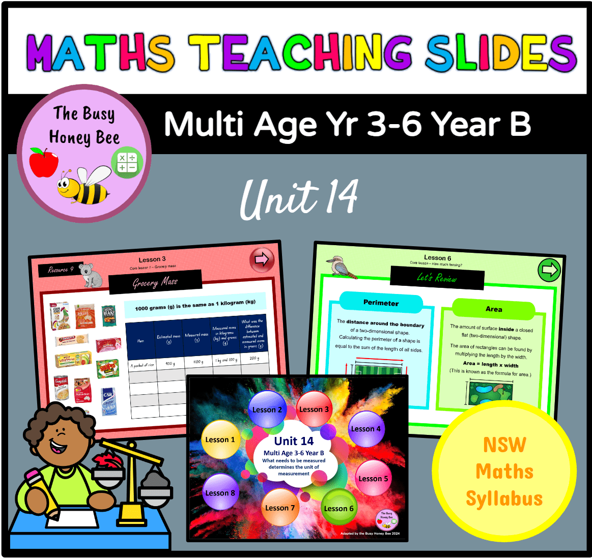 Multi Age 3-6 Year B Term 3 Maths Teaching Slides Mega Bundle - Zip Folder: Smart Notebook, PowerPoint, Google Slide Compatible