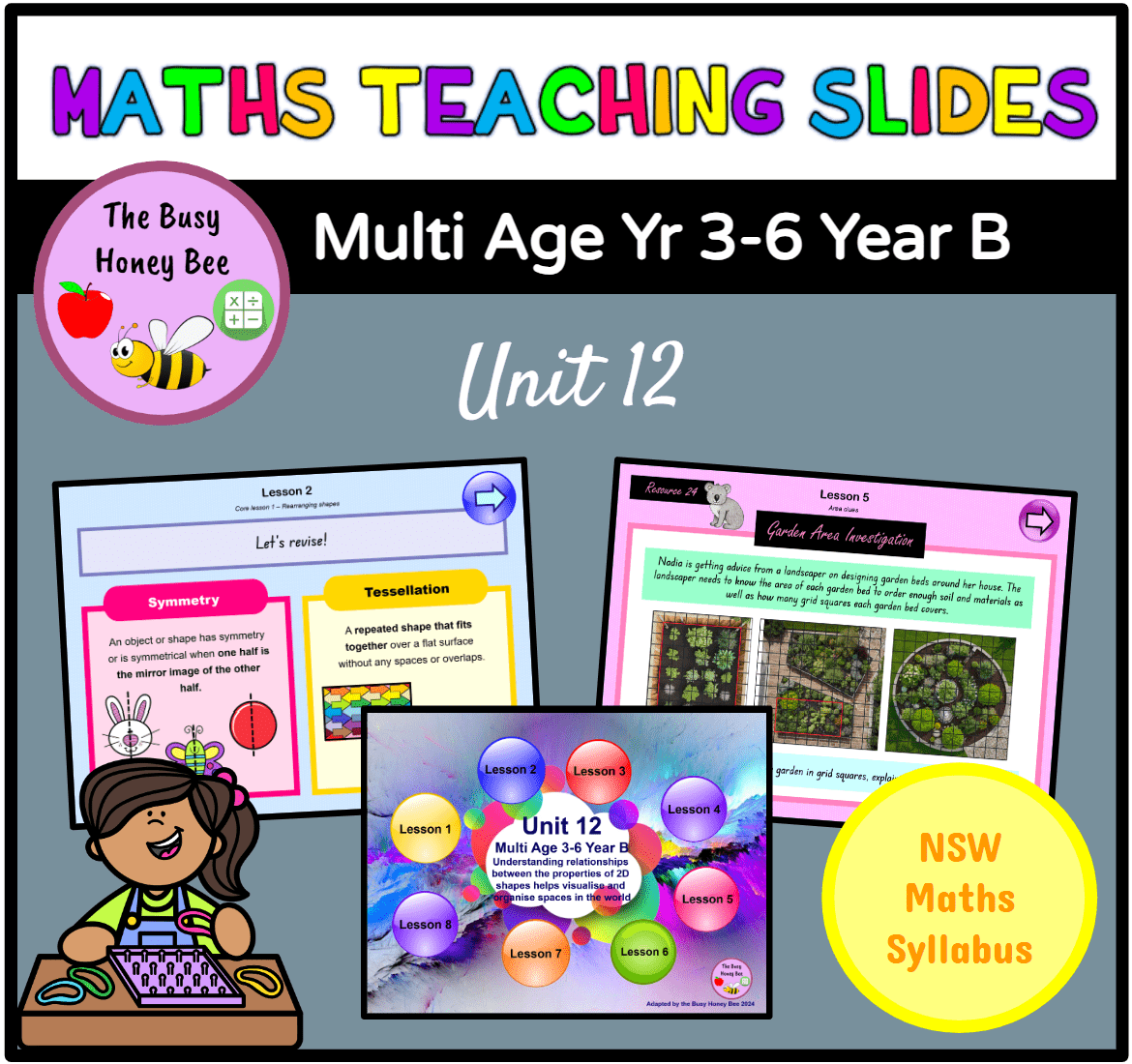 Multi Age 3-6 Year B Term 3 Maths Teaching Slides Mega Bundle - Teaching Slides