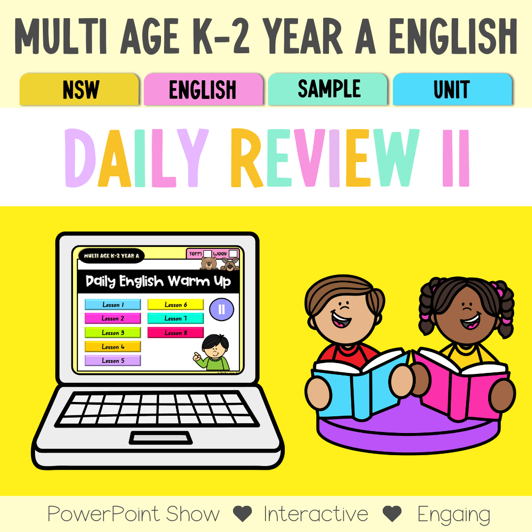 Multi Age K-2 Year A Australian | NSW English Daily Review | Warm-Up Unit 11 - Warm Up | Revision