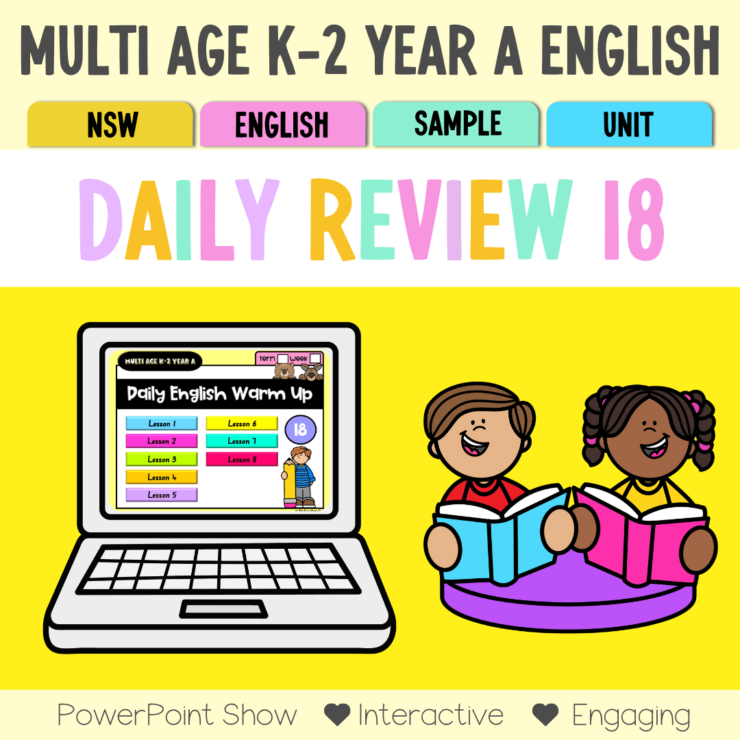 Multi Age K-2 Year A Australian | NSW English Daily Review | Warm-Up Unit 18 - Warm Up | Revision