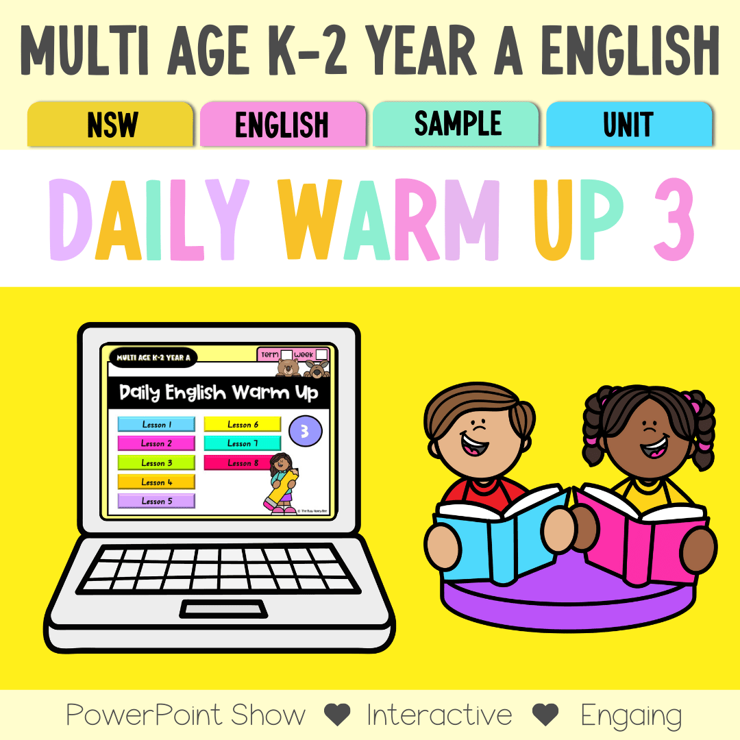 Multi Age K-2 Year A Australian | NSW English Daily Review | Warm-Up Unit 3 - Warm Ups | Revision