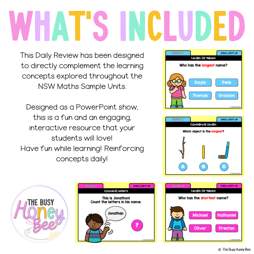 Multi Age K-2 Year A Australian | NSW Maths Daily Review | Warm-Up Unit 17 - Warm Up | Revision