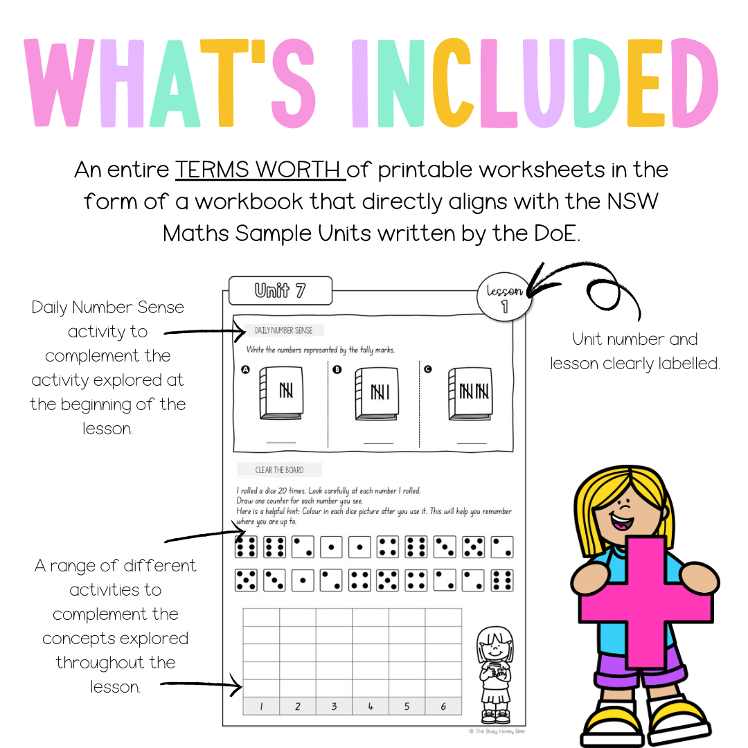 Multi Age K-2 Year A NSW Maths Workbook Term 2 - Workbook | Worksheets