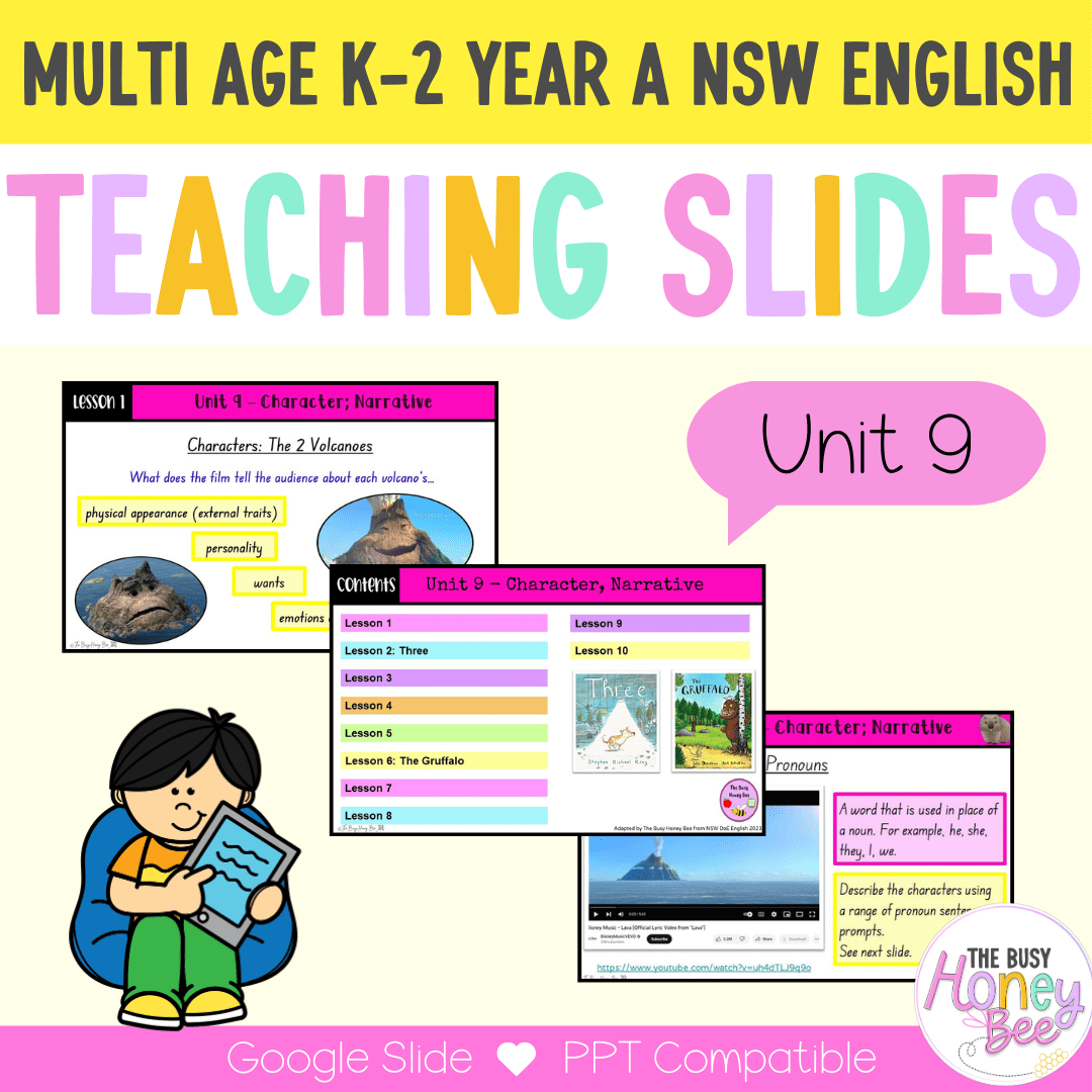 Multi Age K-2 Year A Term 2 English Teaching Slides Mega Bundle - Teaching Slides