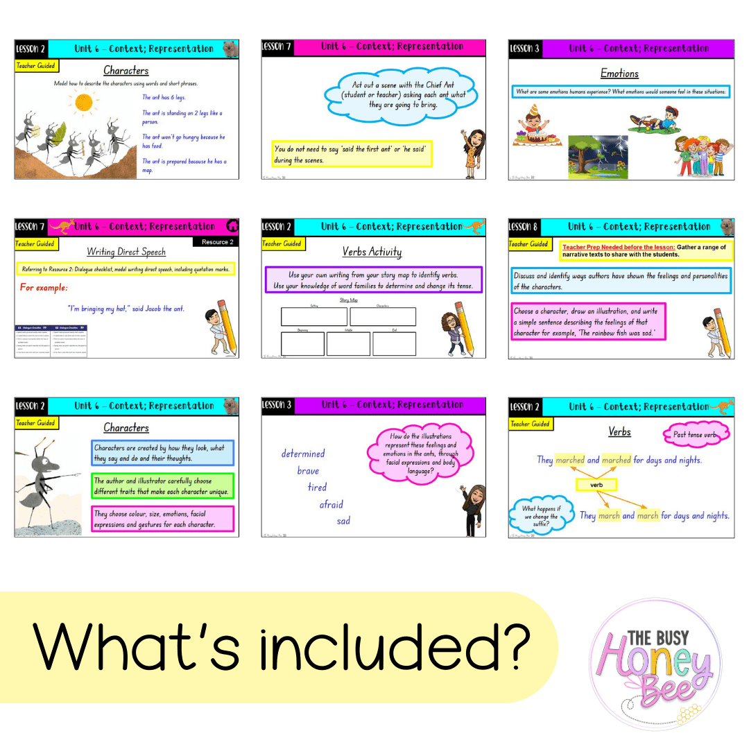 Multi Age K-2 Year A Term 2 English Teaching Slides Mega Bundle - Teaching Slides